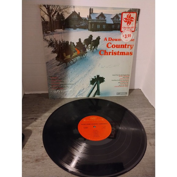 A Down-Home  Country Christmas CBS P14992 1979 vinyl lp record - Picture 1 of 4
